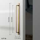 Goo-Ki 2 Pack 12 5/8'' Center to Center Antique Brass Cabinet Bar Pulls with Backplate Vintage Drawer Handles Closet Classic Retro Home Kitchen Improvement Hardware