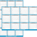 2025 Yearly Wall Calendar - Large Dry Erase Calendar for Wall, 23" x 35",.2025, 12 Months Folded Yearly Wall Calendar 2025