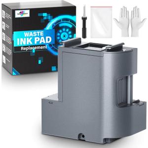 Waste Ink Pad Replacement with Reset Software for Ecotank ET-2850 ET-2760 ET-2750 ET-2700 ET2850 ET2760 ET2750 ET2700 2850 Printer, Maintenance Box with Reset Software