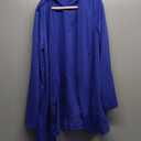 Women's Casual Pants Suit 2 Piece Business Outfits Solid Long Sleeve Blazer and Pencil Pant Sets, L