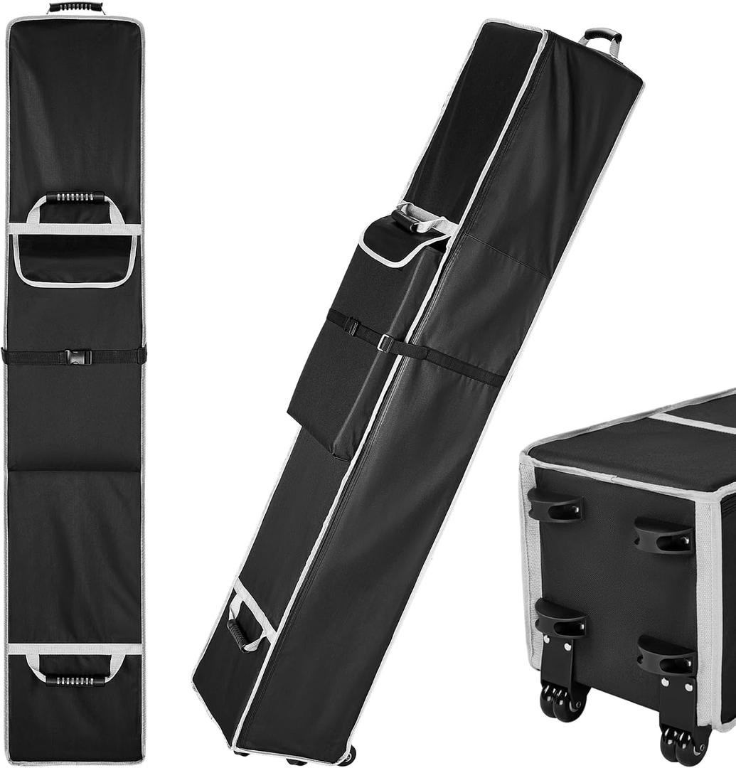 10 x 10 x 62 in Canopy Bag Replacement for 10 x 10 Pop Up Canopy Tent, 600D Heavy Duty Canopy Carrying Bag with Handles, Waterproof Rolling Storage Bag Tent Bag Canopy Folding Bags