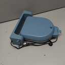 bella Flip-n-Store Waffle Maker, EverGood Ceramic Nonstick Coating, Fits-anywhere Kitchenware, Power Indicator Light & Touch Handle, 7 Wide & 1" Deep Plates, 1000 Watt, Surf