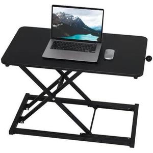 Standing Desk Converter Adjustable Height ,Keyboard Riser for Stand Up Desk Riser ,Computer Keyboard Stand for Desktop ,Ergonomic Sit Stand Workstations for Home Office Black Size 23.6 Inch