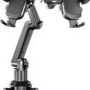 TOPGO Car Phone Mount Pro Ver [Adjustable Height & No Shaking] Cup Phone Holder for Car Compatible with iPhone 17 Pro Max and More Smartphone - Black