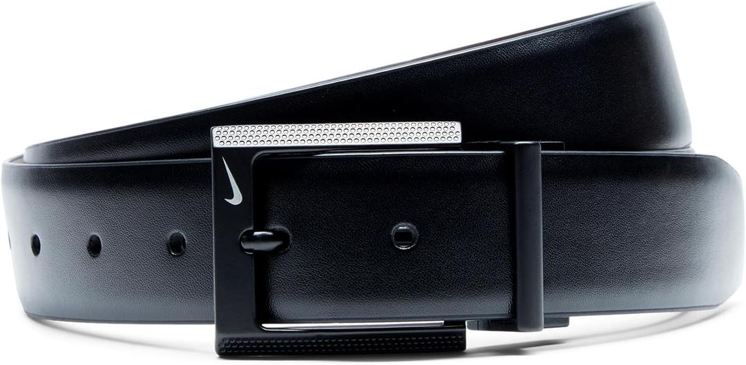 Nike Men's Classic Reversible Belt (Medium, Black/Brown Smooth Grain)