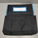 Essex Wares - Pack of 12 Chair Pockets for Classrooms Black 17" Wide x 19.7" Tall - Spacious Student Chair Pockets - Chairback Pocket Chart - Classroom Chair Pockets Suitable for Most Classroom Chairs