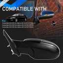 Left Driver Side Door Mirror Compatible with 2011 2012 2013 Kia Optima SX/LX/EX (5 PINS) Black Manual Folding Non Heated Power Glass Replaces KI1321152 87620-2T110 876202T110