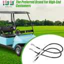 10L0L Golf Cart Brake Cable for Club Car DS 1981-1999 Gas & Electric, 42" Long, Driver & Passenger Side, Replace OEM 1011125 1011403 1016761-01 101676101
