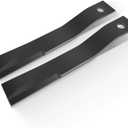 Yoursme for Bush Hog Blades 7556, 2PCS Replacement Blades for Bush Hog Rotary Cutter, Compatible with Models 7556BH WP7556 12512907, CCW Rotation 27-3/4 Length 1/2 Thick, 2 Blades Set