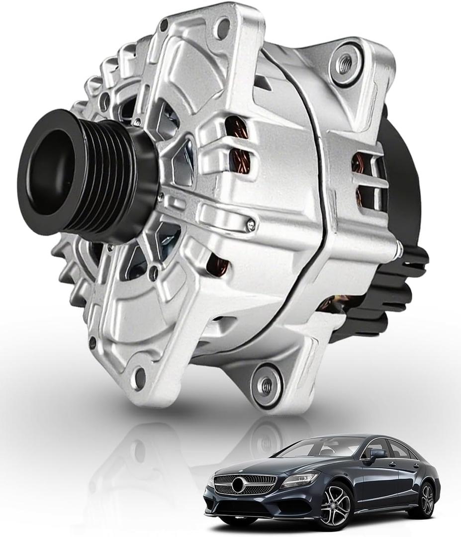 A0009068601 Alternator 180A 12V Compatible with Mer-cedes B-enz E550 2012-2017, ML550 2013-2014, S550 CL550 CLS550 GL450 GL550 SL550 SLK55, 6-Groove Pulley - Replaces 11808N FG18S029 0141540902