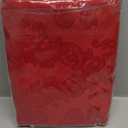 Rectangle Table Cloth Linen Farmhouse Stainproof Waterproof Washable Polyester Oblong Rectangular Fabric Table Cover for Kitchen Dining Dinner (Red, 52 X 70 Inch)