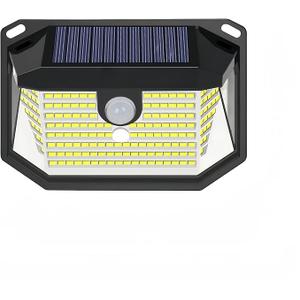 Solar Lights Outdoor 178 LED Lights with Light Reflector and 3 Lighting Modes, Motion Sensor Wall Light, IP65 Water Resistant, Solar Powered for Garden Courtyard