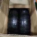 Taifa 2 PCS 13 Inch Solid Flat Free Replacement Tires and Wheels 4.00-6 with 5/8'' Bearing and 2.17'' Offset Hub, Air Less Wheel for Wheelbarrow/Wagon/Hand Truck/Trolley/Garden Scooter etc.