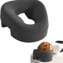 Face Down Pillow for Massage - Headrest Face Pillow for Bed, Stomach Sleeping, Prone Sleepers, Post-Eye Surgery Recovery, and Beach Tanning. (Black)