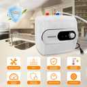 4 Gallon Water Heater Under Sink Instant Hot Water Heaters 1500W 110V 120V Mini Tank,Under Counter Water Heater with Safety Vavle 1/2" NPT for Kitchen,Bathroom,Camper,RV,White