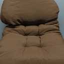 High Back Chair Cushion Chair Pad Outdoor Seat Back Chair Cushion Chaise Lounger Cushion for Outside, Brown
