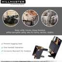 HILLMASTER Heavy Duty 2 Way Farm Gate Latch, Two Way Fence Gate Latch for Metal Gates Livestock Cattle Gate Latches Gate Hardware for Horse Corrals, Ranches(Screws and Instructions Included)