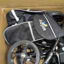 Aojin Knee Scooter for Adults for FootInjuries, 300lbs Capacity, All Terrain Foldable Knee Scooter Walker with Bag, 13" Wide Pu Seat, Compact Crutches Alternative (Black)