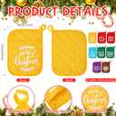 24 Pcs Christmas Pot Holders with Pocket Xmas Potholders Bulk Christmas Oven Mitts Heat Resistant Hot Pad Baking Gift Cookie Bag for Kitchen Baking Cooking (Classic,Vivid)