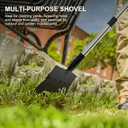 Heavy-Duty Manganese Steel Ice Scraper, Snow Shovel and Multi-Purpose Cleaning Tool Detachable with Stainless Steel Handle for Easy Storage, for Outdoor Garden, Wall Cleaning, and Snow Removal