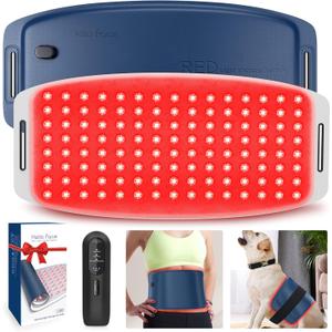 Red Light Therapy Belt for Body, Cordless Near Infrared Light Therapy Pain Relief & Inflammation with Soft Breathable Fabric, for Muscle Soothe, for Shoulder, Neck, Waist, Back, Legs, Pet and Travel