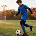 Boys Compression Leggings Quick Dry Youth Basketball Pants Sports Tights Football Base Layer for Kids (Black, L)