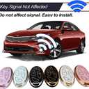 2 x for Hyundai Key Fob Cover Keyless Remote Smart Key Fob Shell with Keychain Fit for Hyundai Ioniq 6 Grandeur GN7 KONA (5 Buttons Black-Silver)