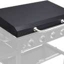 Upgraded Griddle Lid for Blackstone 36 inch Griddle, Hinged Lid Griddle Hard Cover for Blackstone 1554 1836 1825 1818 1565 1866 1984 1560 1863 2122, Heat Resistant Hard Top Lid Cover for Black Stone