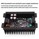 Shkalacar Car Audio 4-Channel Amp Amplifier 80Wx4 Modification Power, Digital Sound Processor Class A/B for Android Car Player