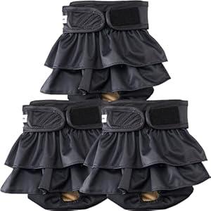 Reusable Dog Diapers Female Medium Washable, Premium Doggie Diaper for Dogs, Pack of 3, Highly Absorbent Dog Diaper for Heat, Incontinence and Puppy Training(M)