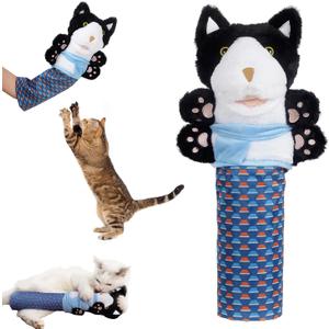 Cat Toys, Cat Wrestler, Cat Wrestling Karate Kitty Puppet, Hand Puppets with Tough Padding for Safe Play, Boredom Durable Plush Stuffed Animal Toy for Cats