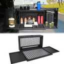 Tailgate Table Molle Panel Compatible with Ford Bronco/Badlands/Big Bend 4 Doors 2021-2025 Foldable Rear Storage Box with Password Lock Cargo Rack Shelf Camping Desk Bin(Not Fit Bronco Sport)