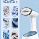 Reemix Steamer for Clothes, Folding Handheld Design Garment Wrinkles Remover, 20g/min Strong Penetrating Steam, 25-Sec Fast Heat-up, for Home, Office and Travel (Blue Gray)