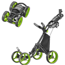 Caddytek Explorer V8 Golf Push Cart - SuperLite 4 Wheel Aluminum Foldable Cart with Adjustable Front Wheel Width, Foot Brake, Cooler Basket, Umbrella Holder, Drink Holder, Scorecard Console