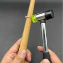 3PCS ring Repair Tool, solid wood ring shaping stick, 25mm double-sided adhesive hammer, double-sided jewelry polishing board, can repair deformed rings and remove surface oxide layer.
