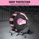 WORKPRO 16FT Pink Tape Measure, Inch/Metric Easy Read Measuring Tape, Retractable Lightweight Measurement Tape Accuracy 1/32, 1mm for Engineer,with Thumb Lock, Belt Clip, Rubber Protective Casing