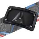 Curved Laydown License Plate Mount Frame Compatible with Harley 3 Hole Rear Fender Mount Replacement for 3148 (Black)