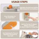 4 x 4 in 1 Cat Steam Brush, Rechargeable Steam Brush for Cats and Dogs, Anti-Static Cat Spray Brushes, Massage, Cleaning, Shedding & Combing All In One! Beige