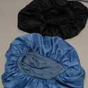 2 PCS Satin Bonnet Double Layer Sleep Hair Silk Bonnet for Sleeping Women Curly Natural Hair
