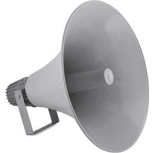 Pyle Indoor Outdoor PA Horn Speaker - 19.5" 100W Power Compact Loud Sound Megaphone w/ 400Hz-5KHz Frequency, 16 Ohm, 100V/70V Transformer, Mounting Bracket - 100V/70V Audio System - PyleHome PHSP20