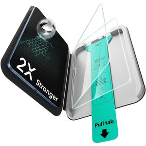 ESR 2 Pack Screen Protector for iPad A16 11th/10th Generation (11 Inch/10.9, 2025/2022), 9H Tempered Glass Film with UltraFit Tray, Apple Pencil Support, Scratch Resistant, HD Clarity, Bubble Free