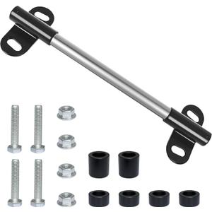 5/8" Hole Wheelbarrow Axle Bracket Set Heavy-Duty Wheelbarrows Spare Parts 10 inch Fit for Wheelbarrows axles and 3.3 x 2.1 inch Brackets with POM spacers Bolts and Nuts