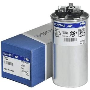 Genteq c3455r GE Round Capacitor 45 5 uf MFD, 97F9895, Z97F995, 97F9895BZ3, 27L880, 370V