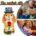 Desktop Decorative Bunny Home Decor Statues Infuse Warmth and affection into The Home Rabbit Statue - Resin Outdoor Decor for Yard, Ornaments Gift for Garden Lovers