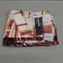 BRISIRA Mens Christmas Shirt Santa Claus Hawaiian Ugly Collared Short Sleeve Printed Button Party Casual Regular Fit L