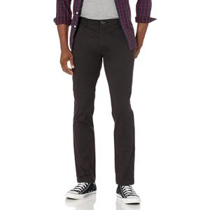 Amazon Essentials Men's Skinny-Fit Washed Comfort Stretch Chino Pant (Previously Goodthreads) (34W x 30L, Black)