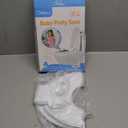 Orzbow Foldable Travel Potty Training Seat, Toddler Toilet Seat Attachment for Adult Toilets, Portable Potty with Suction Cups, Adjustable Length, Splash Guard, Non-Slip Base, Easy to Clean, White