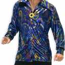 Men's 70's Disco Dynamite Dude Costume Shirt (X-Large)