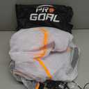 PROGOAL Soccer Goal Target Training Nets - 24x8FT/17x6.6FT/11x6FT Soccer Training Aide with 7 Highlighted Orange Scoring Zones,Portable Training Equipment with Carrying Bag & Bungee Cord (FOR FUTSAL)