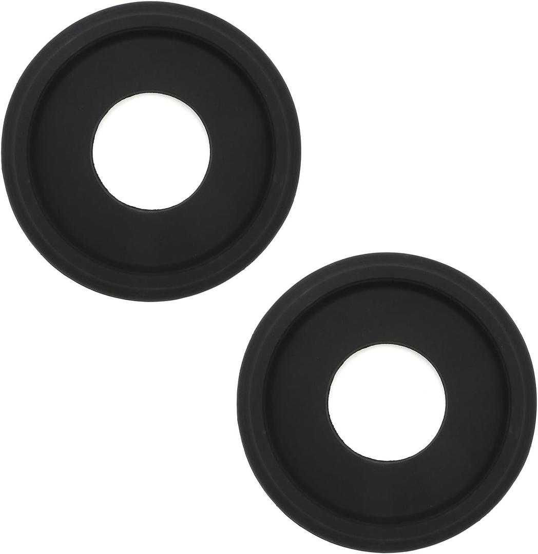 2Pcs Black Ceiling Medallion Ceiling Light Covers,10 Inches Ceiling Light Medallion for Light Fixtures,9.84" OD x 3.86" ID (Black One-piece)